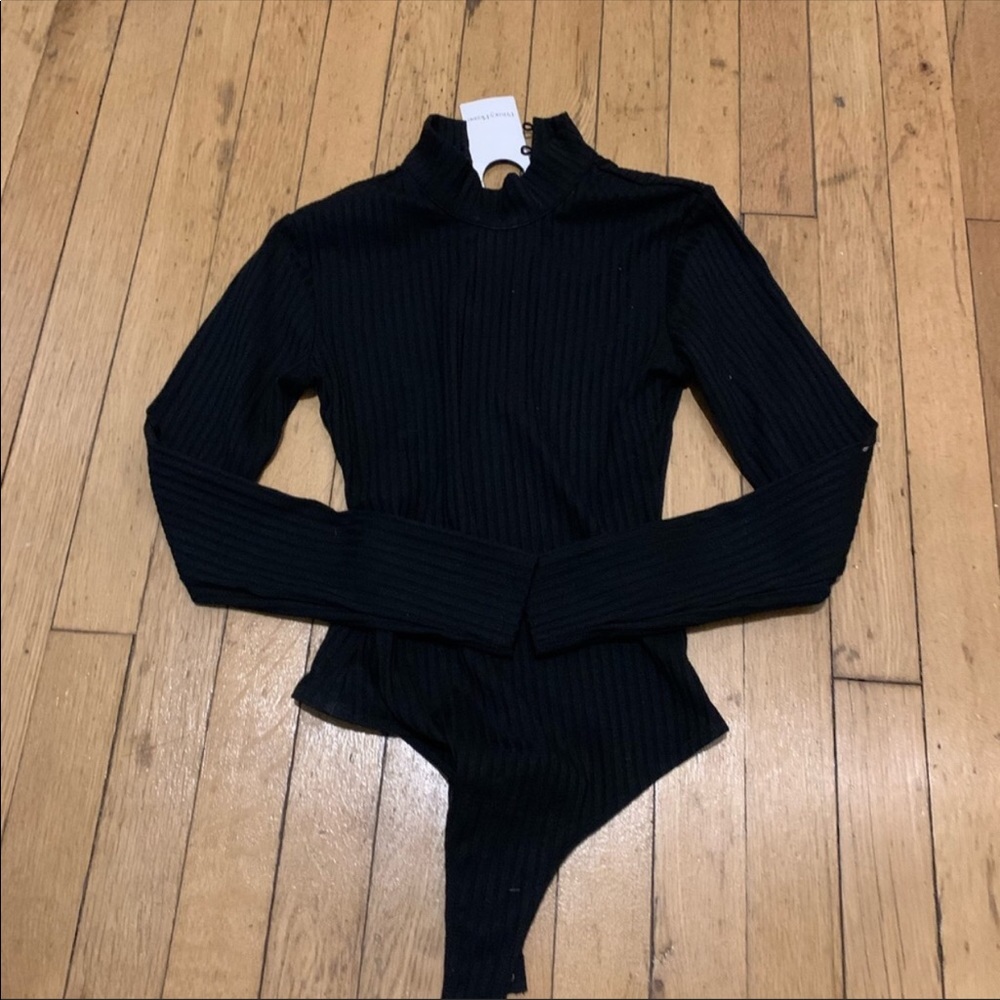 Privacy Please Ribbed Bodysuit - Picture 2 of 2
